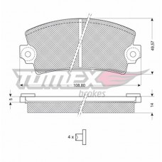 Гальмiвнi колодки дисковi TOMEX 10432