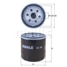Фiльтр масляний MAHLE OC90
