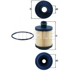 Фiльтр масляний MAHLE OX553D
