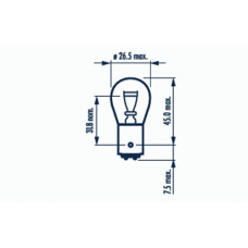 Автолампа P21/5W 24V 21/5W BAY15d NARVA 17925