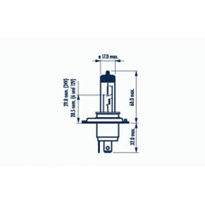 Автолампа H4 24V 75/70W P43t-38 NARVA 48892