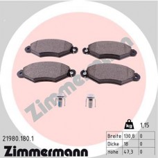 Гальмiвнi колодки дисковi переднi ZIMMERMANN 219801801