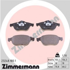 Гальмiвнi колодки дисковi для диска 308mm переднi ZIMMERMANN 232481801