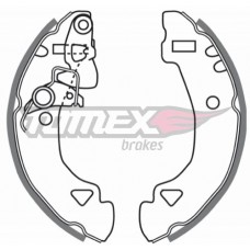 Гальмiвнi колодки барабаннi TOMEX 2227