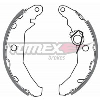 Гальмiвнi колодки барабаннi TOMEX 2046