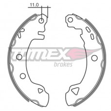 Гальмiвнi колодки барабаннi TOMEX 2102