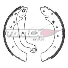 Гальмiвнi колодки барабаннi TOMEX 2160