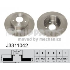 Гальмiвнi диски NIPPARTS J3311042