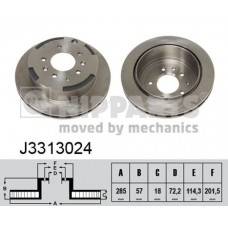 Гальмiвнi диски NIPPARTS J3313024