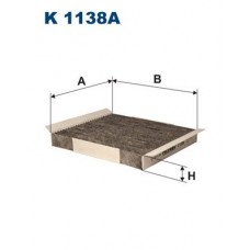 Фiльтр салону вугiльний FILTRON K1138A