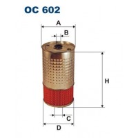 Фiльтр масляний FILTRON OC602