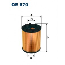 Фiльтр масляний FILTRON OE670