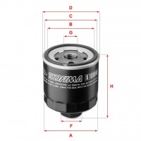 Фiльтр масляний SOFIMA S1310R