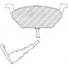 Комплект гальмівних колодок з 4 шт. дисків FERODO FDB1398