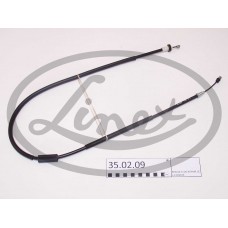 Трос ручного гальма заднiй, лiвий LINEX 350209