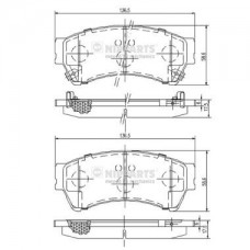 Гальмiвнi колодки дисковi NIPPARTS N3603071