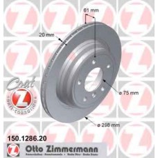 Гальмiвнi диски заднi ZIMMERMANN 150128620