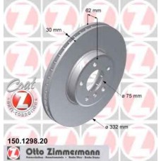 Гальмiвнi диски переднi ZIMMERMANN 150129820