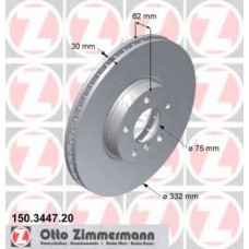 Гальмiвнi диски переднi ZIMMERMANN 150344720