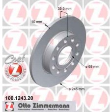 Гальмiвнi диски заднi ZIMMERMANN 100124320