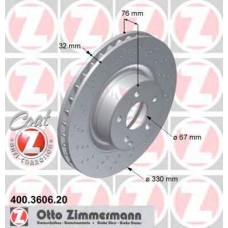 Гальмiвнi диски переднi ZIMMERMANN 400360620