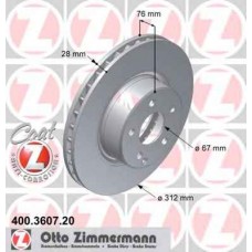 Гальмiвнi диски переднi ZIMMERMANN 400360720