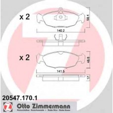 Гальмiвнi колодки дисковi переднi ZIMMERMANN 205471701