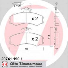 Гальмiвнi колодки дисковi ZIMMERMANN 207411901