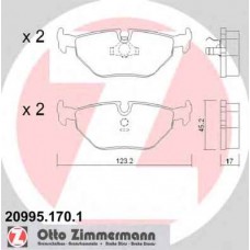 Гальмiвнi колодки дисковi заднi ZIMMERMANN 209951701