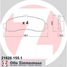 Гальмiвнi колодки дисковi ZIMMERMANN 216261551