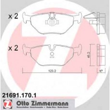 Гальмiвнi колодки дисковi заднi ZIMMERMANN 216911701