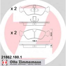 Гальмiвнi колодки дисковi переднi ZIMMERMANN 218621801