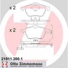 Гальмiвнi колодки дисковi переднi ZIMMERMANN 219112001