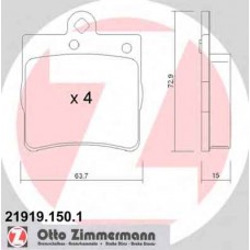 Гальмiвнi колодки дисковi заднi ZIMMERMANN 219191501