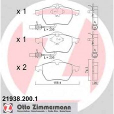 Гальмiвнi колодки дисковi переднi ZIMMERMANN 219382001