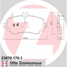 Гальмiвнi колодки дисковi переднi ZIMMERMANN 230701701