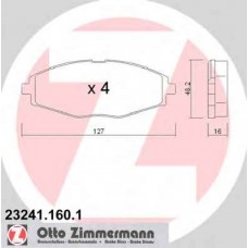 Гальмiвнi колодки дисковi переднi ZIMMERMANN 232411601