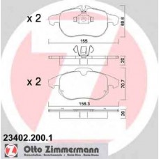 Гальмiвнi колодки дисковi переднi ZIMMERMANN 234022001