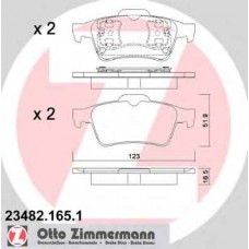 Гальмiвнi колодки дисковi заднi ZIMMERMANN 234821651