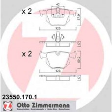 Гальмiвнi колодки дисковi заднi ZIMMERMANN 235501701