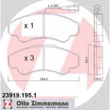 Гальмiвнi колодки дисковi ZIMMERMANN 239191951