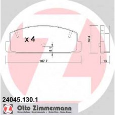 Гальмiвнi колодки дисковi заднi ZIMMERMANN 240451301