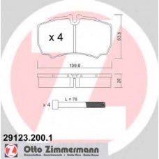 Гальмiвнi колодки дисковi заднi ZIMMERMANN 291232001