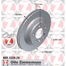 Гальмiвнi диски заднi ZIMMERMANN 600322920