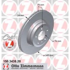 Гальмiвнi диски заднi ZIMMERMANN 150343820