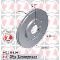 Гальмiвнi диски переднi ZIMMERMANN 440310620