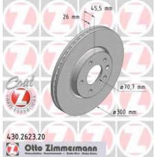 Гальмiвнi диски переднi ZIMMERMANN 430262320