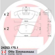 Гальмiвнi колодки дисковi заднi ZIMMERMANN 242531751