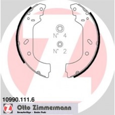 Гальмiвнi колодки барабаннi ZIMMERMANN 109901116