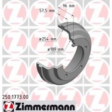 Гальмiвнi барабани заднi ZIMMERMANN 250177300
